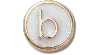 Jibbitz Tiny Pearlized Letter B