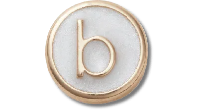 Jibbitz Tiny Pearlized Letter B