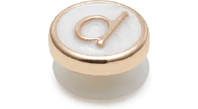 Jibbitz Tiny Pearlized Letter D