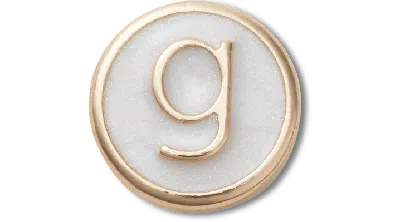 Jibbitz Tiny Pearlized Letter G