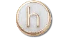 Jibbitz Tiny Pearlized Letter H