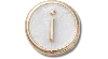 Jibbitz Tiny Pearlized Letter I