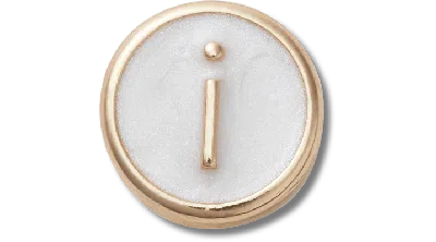Jibbitz Tiny Pearlized Letter I