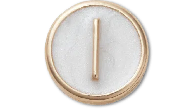 Jibbitz Tiny Pearlized Letter L