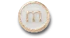 Jibbitz Tiny Pearlized Letter M