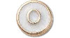 Jibbitz Tiny Pearlized Letter O