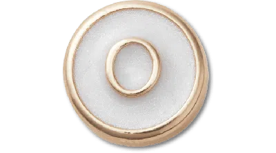 Jibbitz Tiny Pearlized Letter O