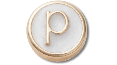 Jibbitz Tiny Pearlized Letter P