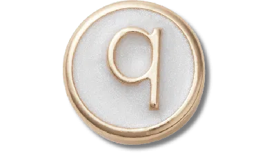 Jibbitz Tiny Pearlized Letter Q