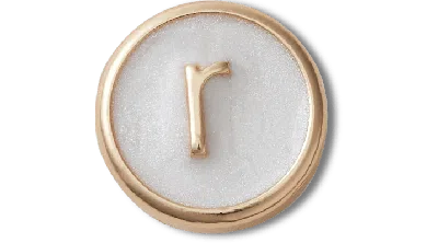 Jibbitz Tiny Pearlized Letter R