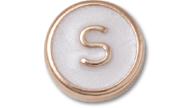 Jibbitz Tiny Pearlized Letter S