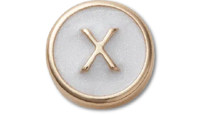 Jibbitz Tiny Pearlized Letter X