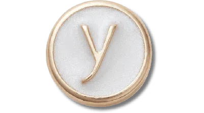 Jibbitz Tiny Pearlized Letter Y