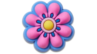 Jibbitz Tiny Pink And Yellow Flower