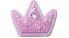 Jibbitz Tiny Purple Glitter Crown