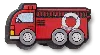 Jibbitz Tiny Red Fire Truck