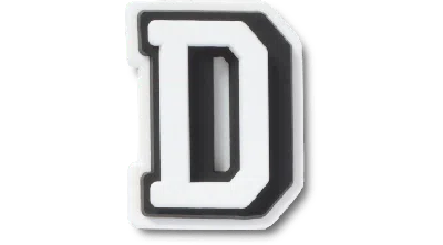 Jibbitz Tiny Varsity Letter D In Neutral