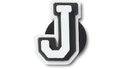 Jibbitz Tiny Varsity Letter J In Multi