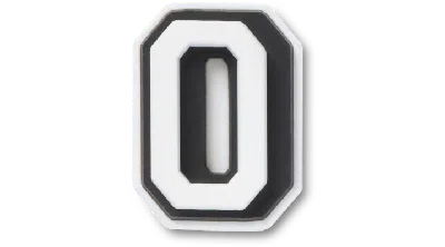 Jibbitz Tiny Varsity Letter O In Multi