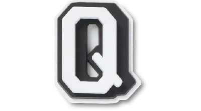 Jibbitz Tiny Varsity Letter Q In Black