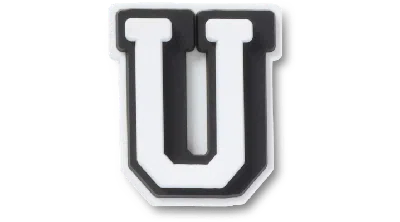 Jibbitz Tiny Varsity Letter U In Multi