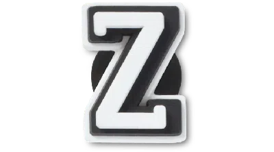 Jibbitz Tiny Varsity Letter Z In Black