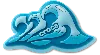 Jibbitz Triple Big Wave In Blue