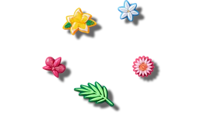 Jibbitz Tropical Flower Bunch 5 Pack