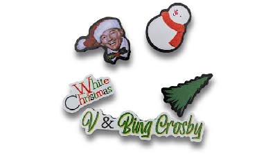 Jibbitz V X Bing Crosby “white Christmas” ™ 5-pack In Animal Print