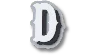 Jibbitz Varsity Ii Letter D In Multi