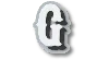 Jibbitz Varsity Ii Letter G In White
