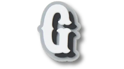 Jibbitz Varsity Ii Letter G In White