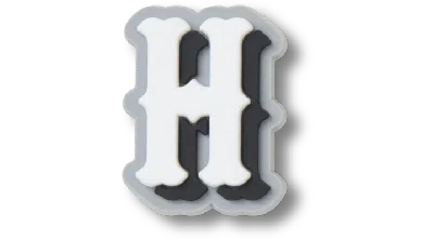 Jibbitz Varsity Ii Letter H In Silver