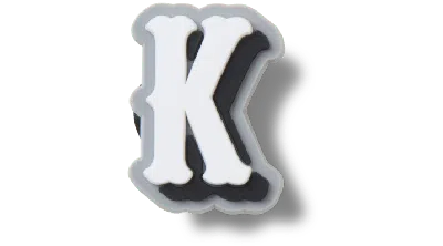 Jibbitz Varsity Ii Letter K In Brown