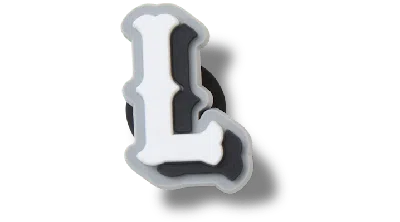 Jibbitz Varsity Ii Letter L In Brown