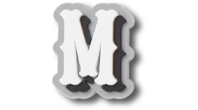 Jibbitz Varsity Ii Letter M In Multi