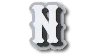Jibbitz Varsity Ii Letter N In Silver