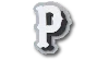 Jibbitz Varsity Ii Letter P In Brown