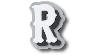 Jibbitz Varsity Ii Letter R In Multi