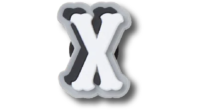 Jibbitz Varsity Ii Letter X In Gray