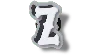 Jibbitz Varsity Ii Letter Z In Gray