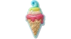 Jibbitz Waffle Ice Cream Cone In Multi