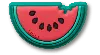 Jibbitz Watermelon Bite In Red