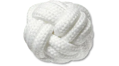 Jibbitz White Knotted Puff