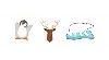Jibbitz Winter Animals 3-pack