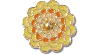 Jibbitz Yellow Spinner Flower