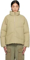 Jieda Beige Random Down Jacket In Light Beige