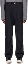 Jieda Black Easy Trousers In Black