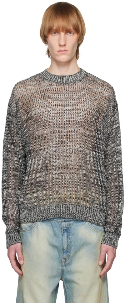 Jieda Black Oversized Sweater