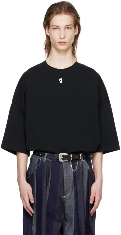 Jieda Black Oversized T-shirt